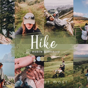 15 Hike Lightroom Presets: Mobile & Desktop, Earthy Landscape (DNG, XMP)