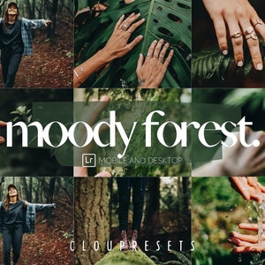 5 Moody Forest Preset, Preset Lightroom Mobile and Desktop, Instagram Filter for Travel Instagram Influencer and Bloggers, Dark Moody Preset