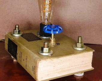 Upcycled Book Reimaged as a Desk or Accent Light