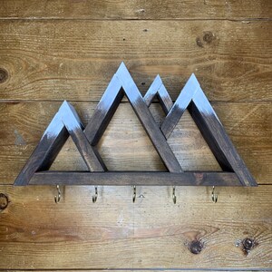 Mountain Key Holder ~ Handmade ~ Recycled Pallet Wood