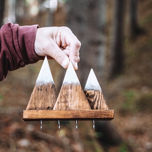 4 Key Holder Mountain Shelf ~ Handmade ~ Recycled Pallet Wood