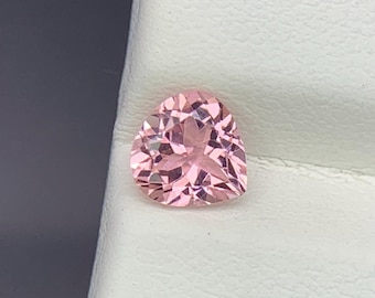 Natural Pink Tourmaline 0.81 Carat 6.2x6 MM Heart Shape Faceted Gemstone