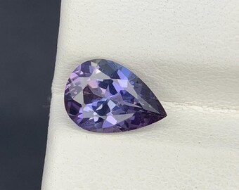 Natural Unheated Bi Color Tanzanite 1.55 Carat 9.4x6.5x4.3 MM Pear Shape Faceted Gemstone