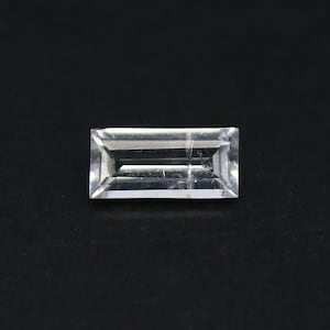 Natural Rare Jeremejevite 0.34 Carat 6x3 MM Baguette Shape Faceted Gemstone