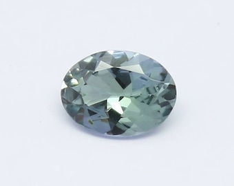 Natural Bi-Color Tanzanite 0.86 Carat 7.5x5.5 MM Oval Shape Faceted Gemstone
