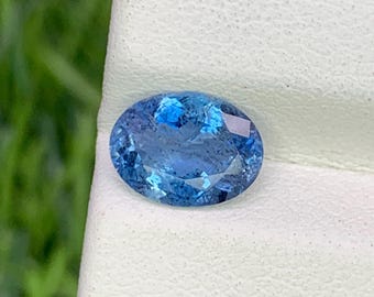 Natuurlijke Santa Maria-aquamarijn 1,00 karaat 8 x 6 mm ovale gefacetteerde edelsteen