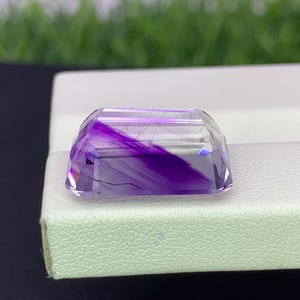 Natural Bi Color Rutile Amethyst