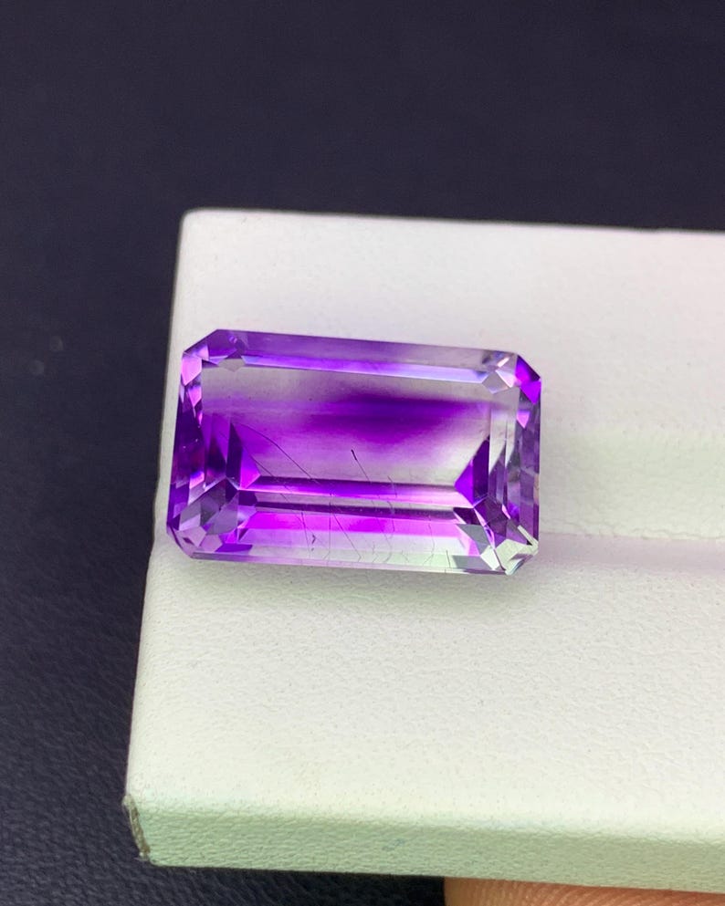 Natural Bi Color Rutile Amethyst