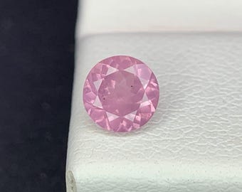 Natural Baby Pink Spinel 0.48 Carat 5x5 MM Round Shape Faceted Gemstone