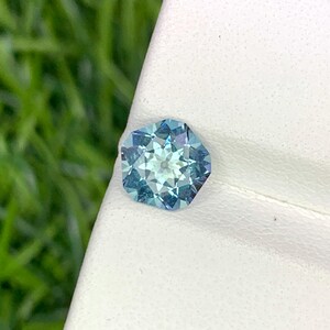 Natural Aquamarine 0.89 Carat 6.6x6.6 MM Fancy Shape Faceted Gemstone