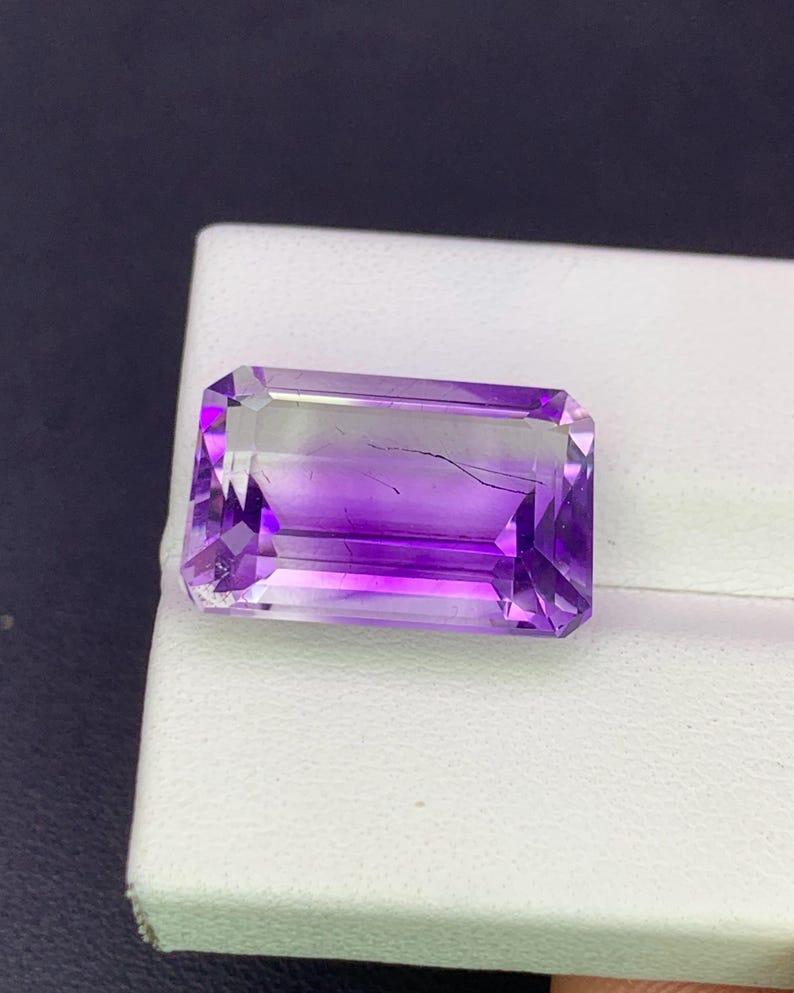 Natural Bi Color Rutile Amethyst