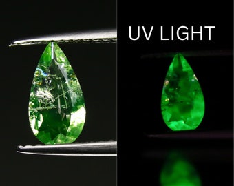 Natural Color Change Hyalite Opal 0.53 Carat 9.4x5 MM Pear Shape Faceted Gemstone