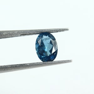Natural Blue Tourmaline 0.56 Carat 6.5x4.5 MM Oval Shape Faceted Gemstone