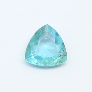 Natural Rare Neon Blue Grandidierite 0.58 Carat 6x6 MM Trillion Shape Faceted Gemstone