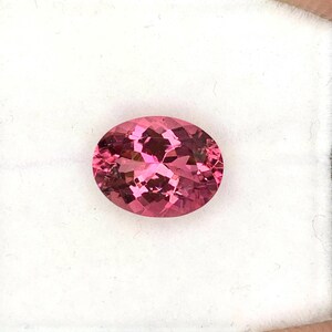 Natural Pink Tourmaline 1.81 Carat 9x7 MM Oval Shape Faceted Gemstone