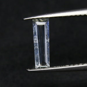 Natural Rare Jeremejevite 0.44 Carat 9.5x3 MM Baguette Shape Faceted Gemstone
