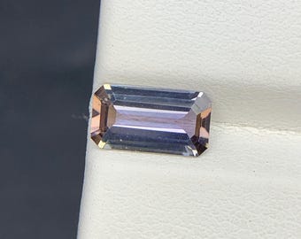 Natural Unheated Bi Color Tanzanite 1.41 Carat 9.6x5.3x3.1 MM Octagon Shape Faceted Gemstone