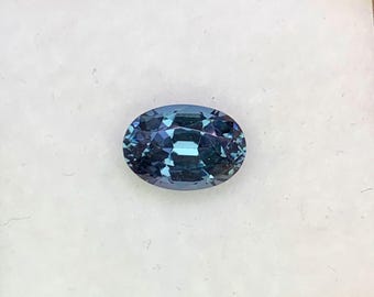 Natural Blue Spinel 1.06 Carat 7.1x5 MM Oval Shape Faceted Gemstone