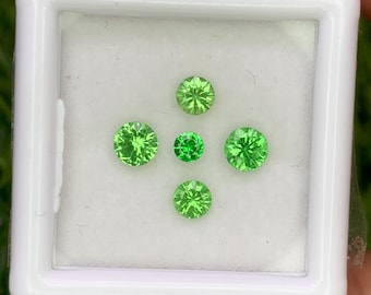 Natural Rare Kornerupine Lot 0.95 Carat 4x4/3.5x3.5/2.7x2.7 MM Round Shape Faceted Gemstone 5 Piece Lot