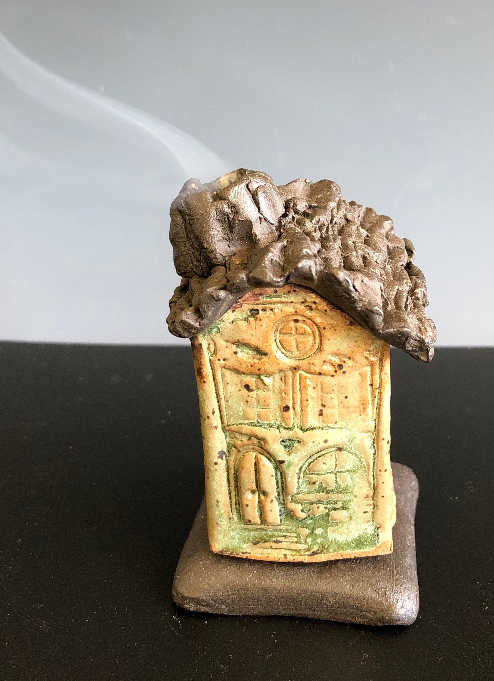 Handmade incense burner house fairy house gnome home garden Etsy