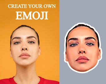 custom emoji sticker etsy