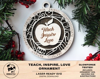 Download Teacher Ornament Svg Etsy