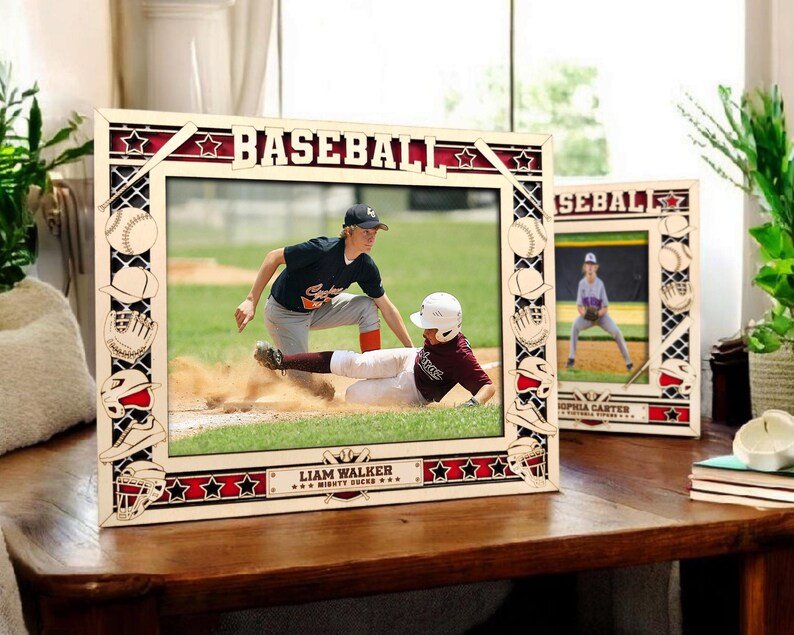 Baseball Icon Frames - Includes Frame Sizes 4x6, 5x7, 8x10 in Landscape ...