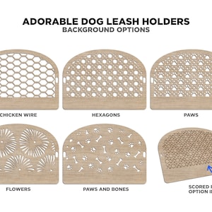 Adorable Dog Leash Holders Pack 1 50 Breeds included SVG, PDF,AI file types Glowforge and Lightburn Tested image 10