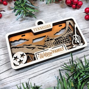 Tennessee State Plate Ornament and Signage SVG File Download Sized for Glowforge Laser Ready Digital Files image 4