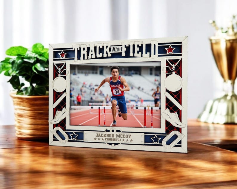 Track and Field Icon Frames - Includes Frame Sizes 4x6, 5x7, 8x10 in ...