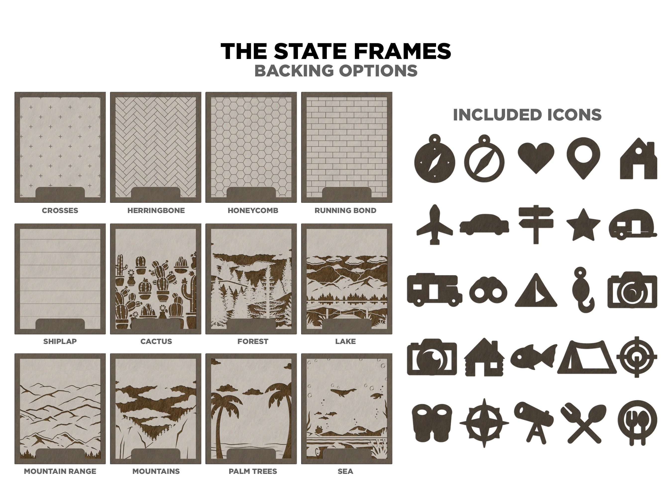 The State Frame Bundle - 50 States Included Each With 13 Text Options ...