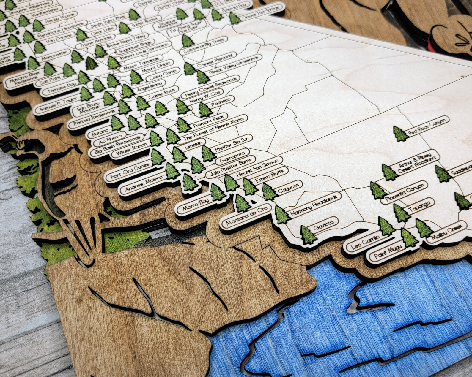 The California State Park Map - Custom and Non Customizable Options ...