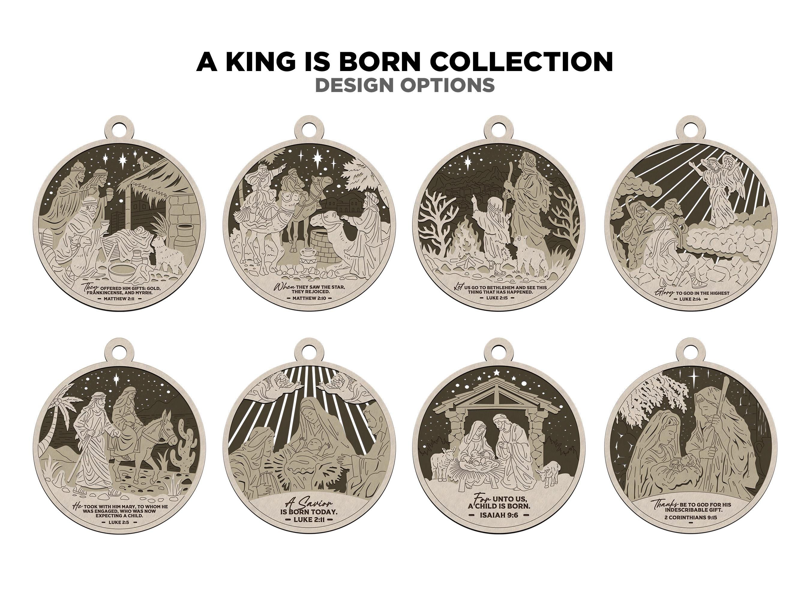 A King is Born Ornament and Signage Collection - 8 Unique Designs ...