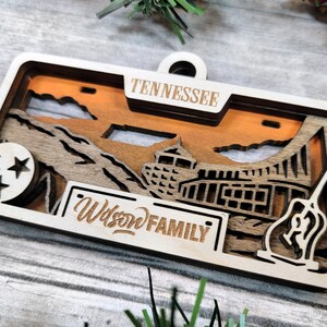 Tennessee State Plate Ornament and Signage SVG File Download Sized for Glowforge Laser Ready Digital Files image 5