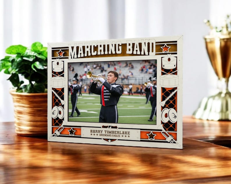 Band Frame Marching Band Icon Frames - Includes Frame Sizes 4x6, 5x7, 8x10 in ...