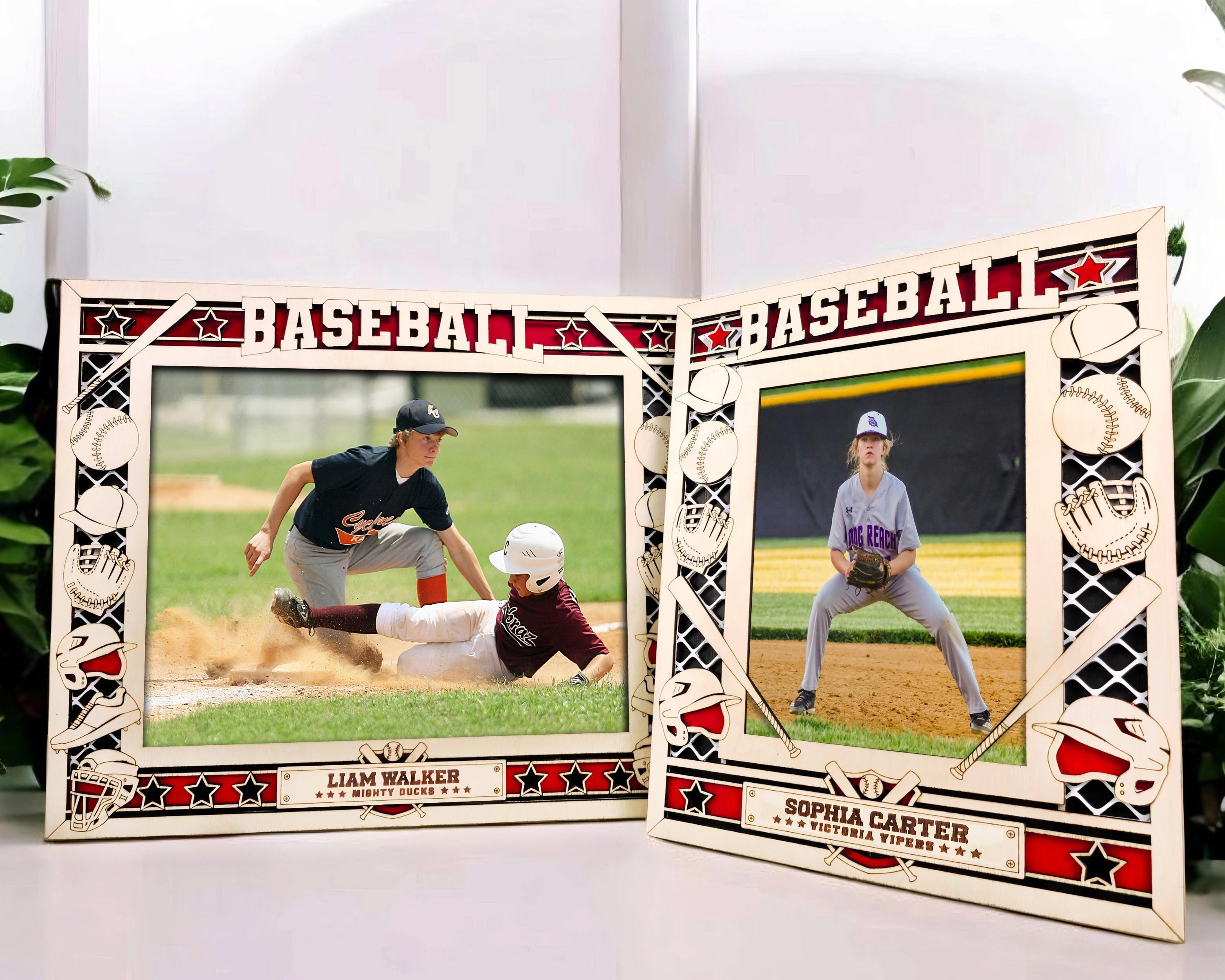 Baseball Icon Frames - Includes Frame Sizes 4x6, 5x7, 8x10 in Landscape ...