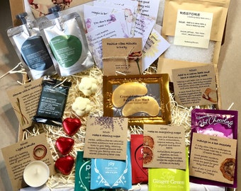 PICK ME UP gift box, Personalised Relaxation kit, Positive vibes, Care package, Home Spa pamper, Wellbeing gift, Letterbox gift, Self care