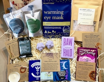 DE-STRESS gift box, Unwind, Ultimate relaxation package, Sleep well kit, Letterbox gift uk, Self care wellbeing gift, Spa kit, Care package