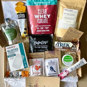 Ultimate SPORT RECOVERY gift box, Marathon training, Cycling, Running, Fitness, Hiking/Walking, Letterbox gift, Post/Pre workout gym kit