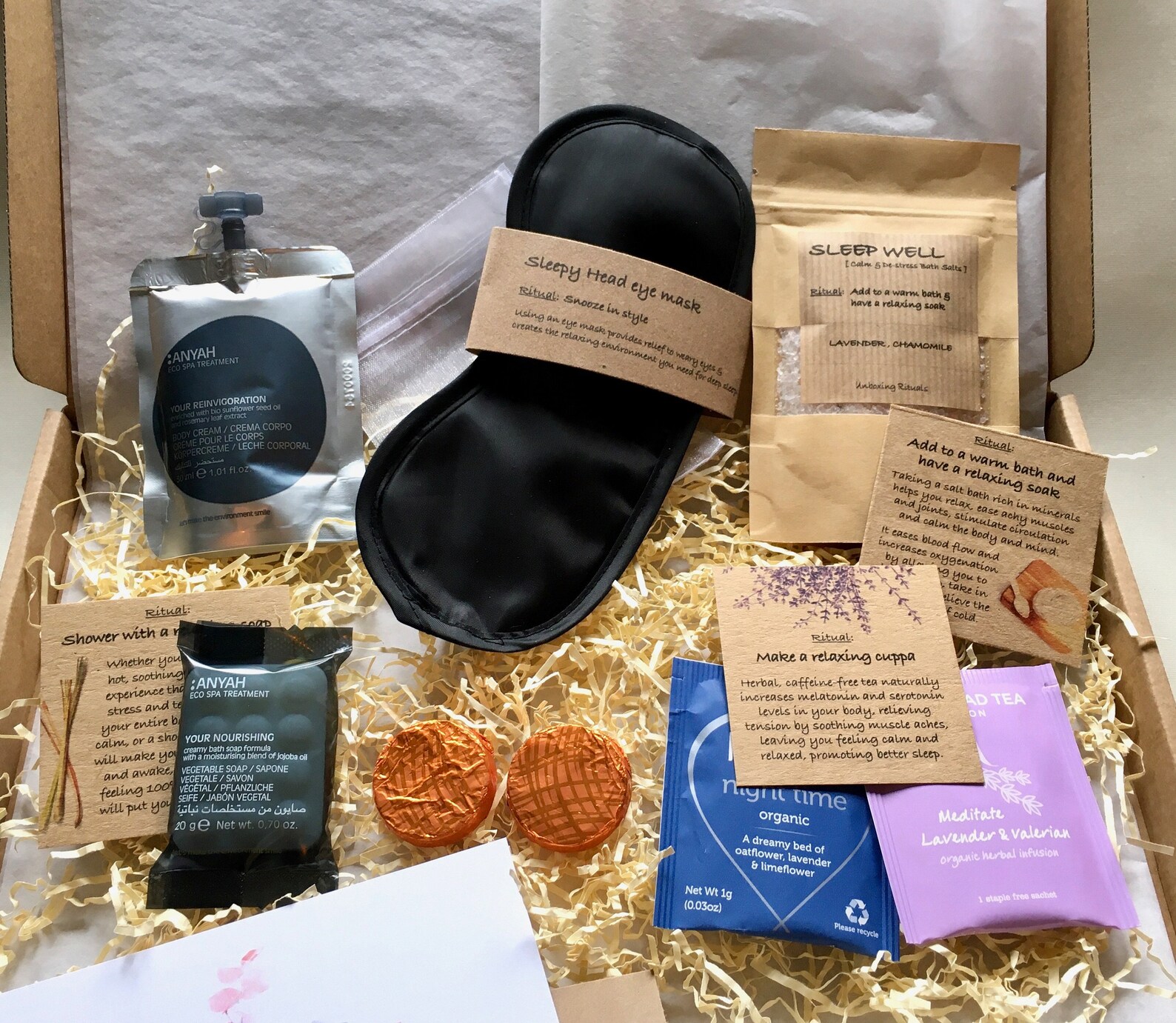 SLEEP WELLl gift box Sleep aid Letterbox gift uk Etsy