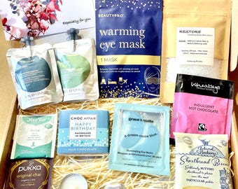 BIRTHDAY Spa Gift: Personalised gift for her, Self Care Pamper Hamper, Relaxing Birthday box for her
