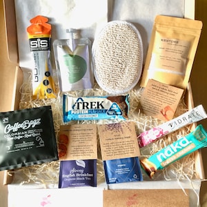 SPORT RECOVERY gift box, Ultimate Running box, Vegan, Cycling, Fitness, Hiking/Walking, Personalised letterbox gift, Runners Kit image 2
