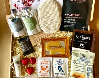 SHOWER KIT box, De-stress Pamper Hamper, No Bath Spa, Self Care Package, Letterbox gifts