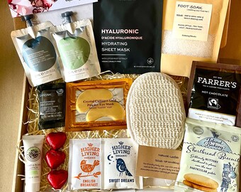 SHOWER gift box: De-stress Pamper Hamper, No Bath Spa, Self Care Package, Letterbox gifts