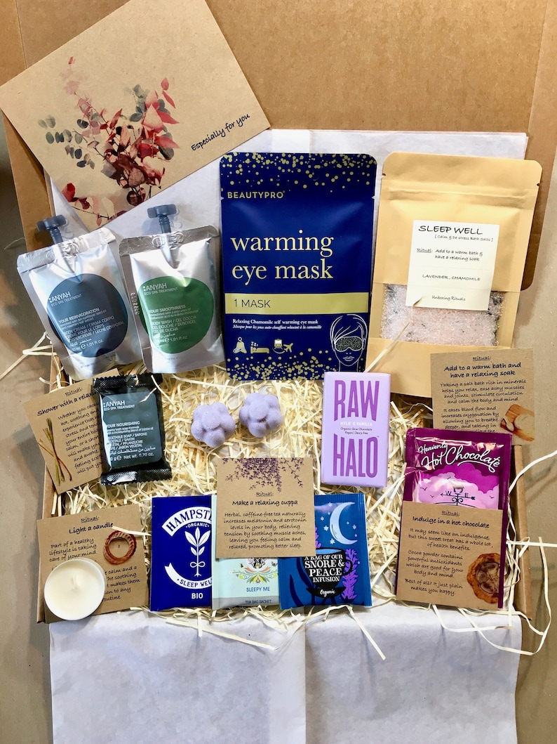 THINKING OF YOU gift box, Relaxation Care package, Get well soon gift, Condolences, Sympathy gift box, No words just hugs, Hug in a box gift image 1