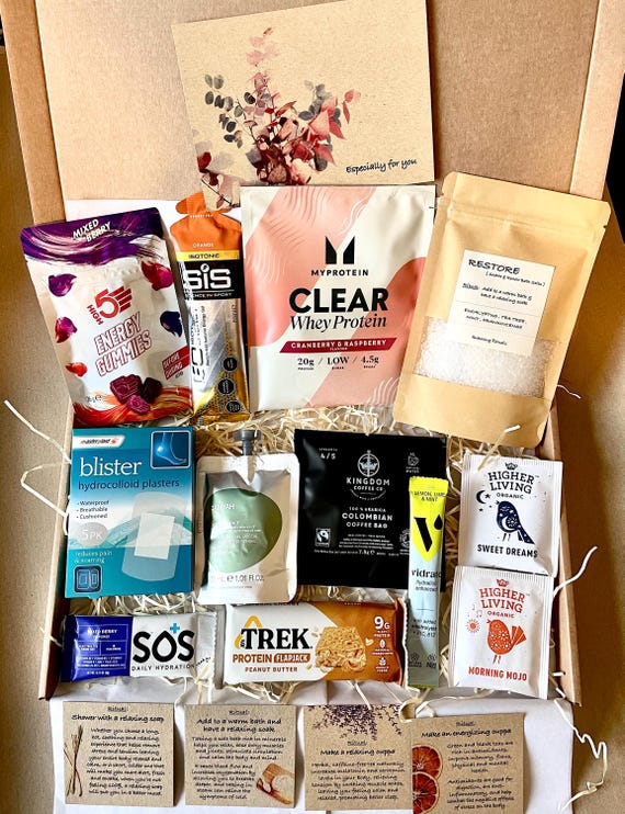 Ultimate SPORT RECOVERY gift box, Marathon runner gift, Cycling, Runner's gift box, Fitness, Hiking, London Marathon gift