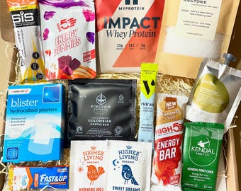 Ultimate MARATHON gift box, Runner's gift, Marathon training gift, Train Hard Rest Harder, Gift box for Runner