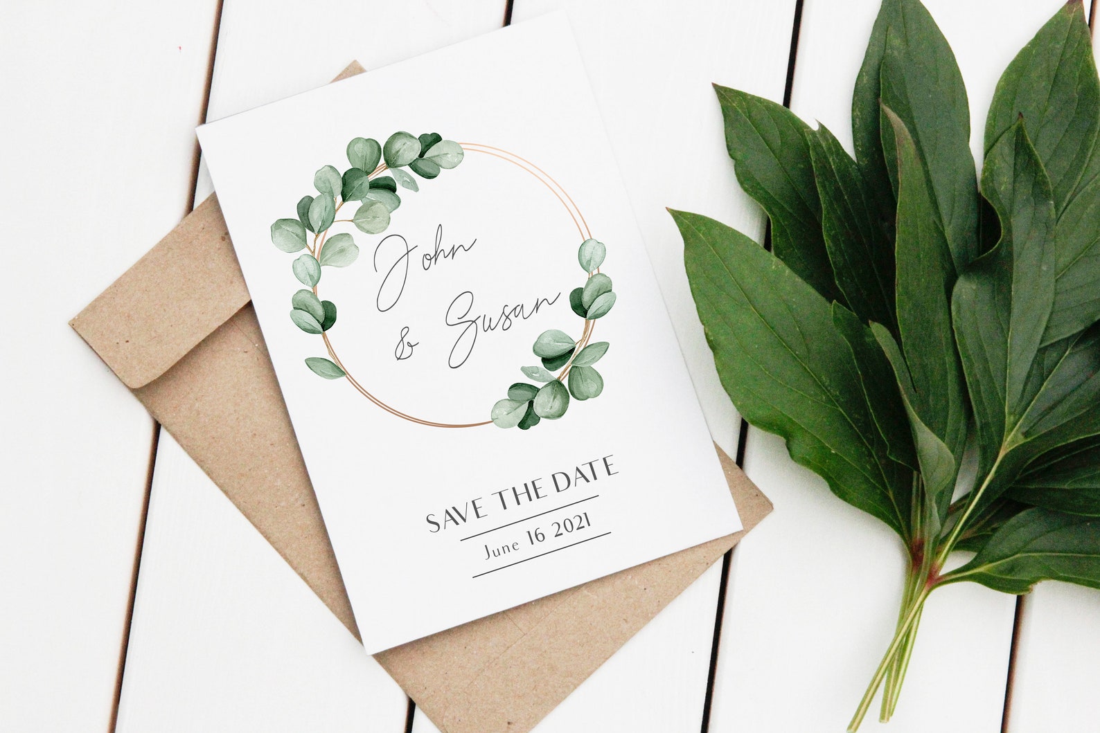 Watercolor Eucalyptus Wreath Clipart | Hand Painted Eucalyptus Frame ...