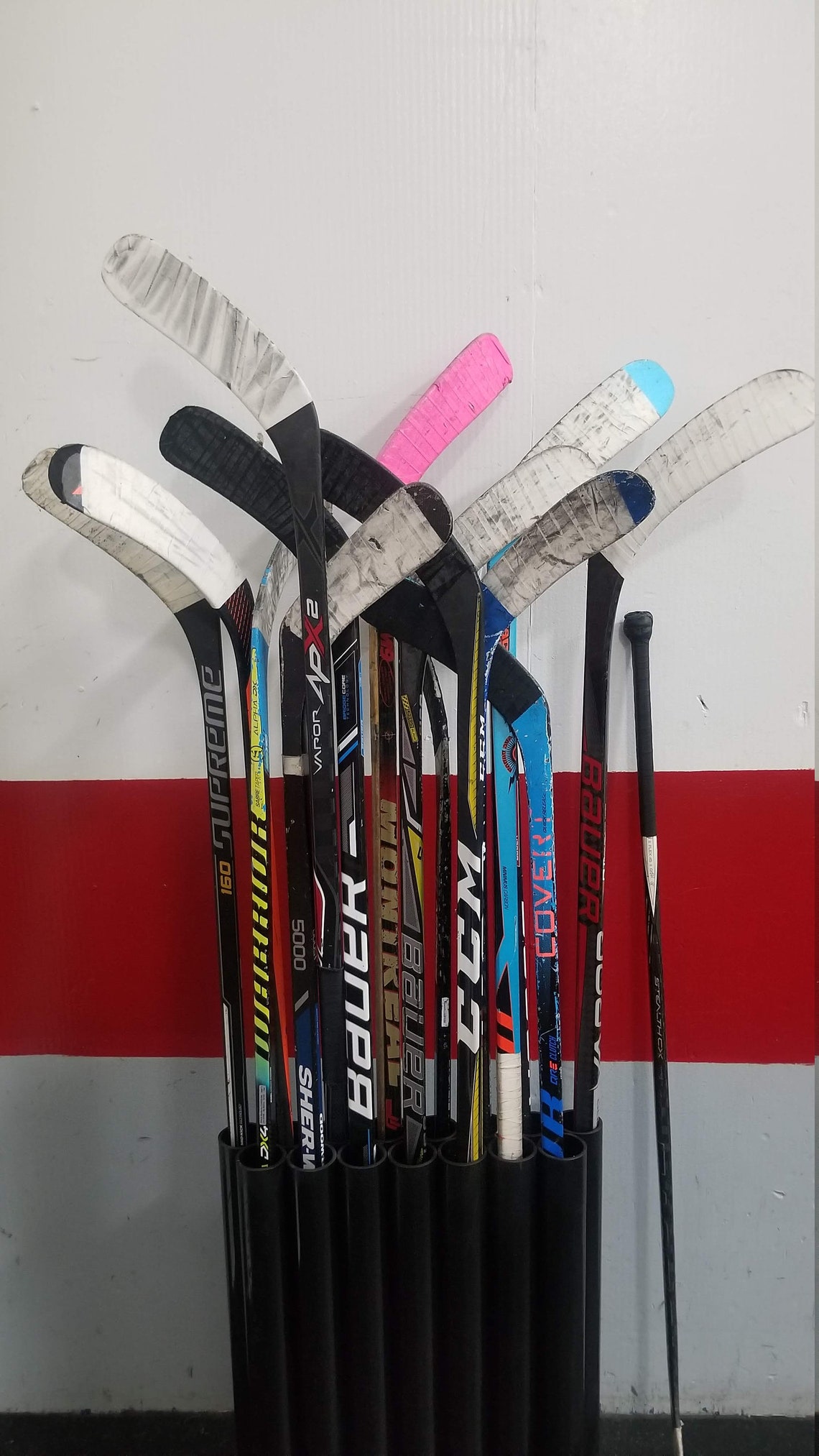 Hockey Stick Holder Organizer Storage Rack for up to 15 sticks Etsy.de