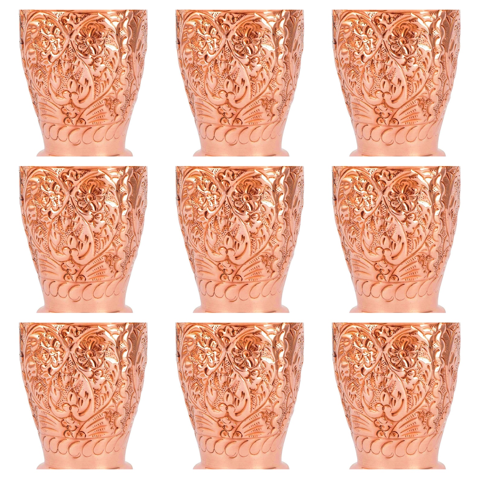 100 Pure Copper Cup 300 ml Handcrafted Pure Copper Cup for Etsy